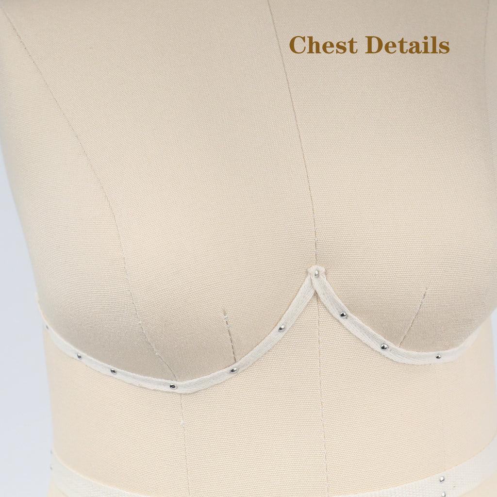 DE-LIANG Plus Size 16 Half Scale Female Dress Form for Draping & Pattern Making
