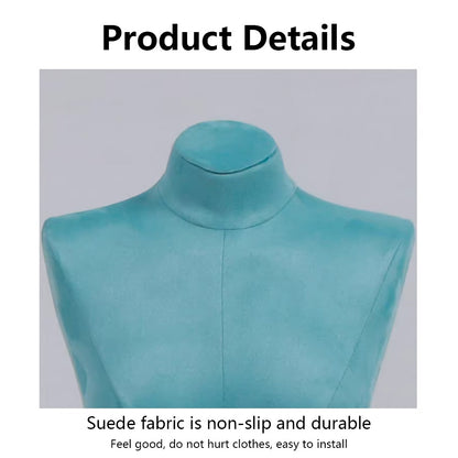 Suede Bust Mannequin for Lingerie Display - Handcrafted Matte Finish Display Prop