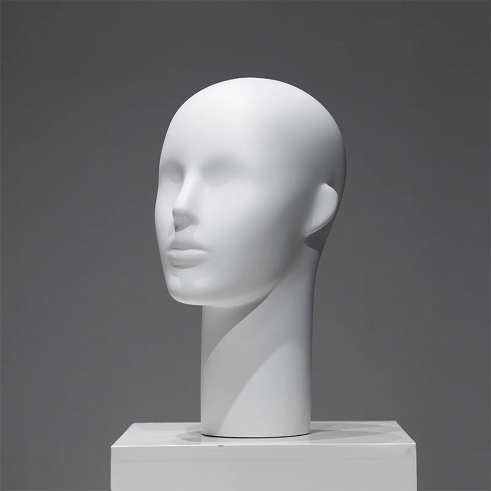 Premium Electroplated Mannequin Head Display Stand - Luxury Wig Hat Glasses Jewelry Holder