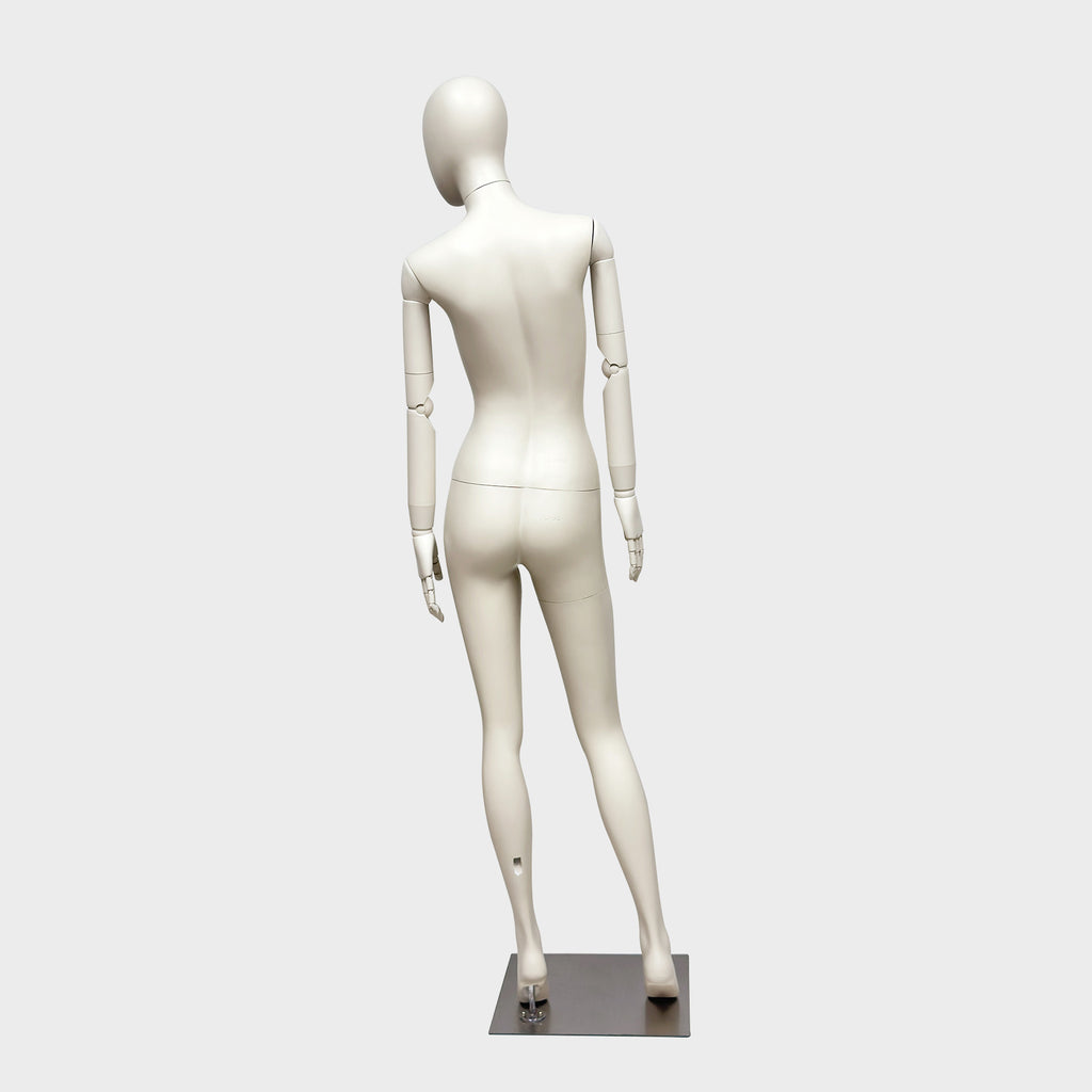 JELIMATE Full Body Female Mannequin Flexible Arms Fiberglass Window Display Dummy