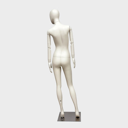 JELIMATE Full Body Female Mannequin Flexible Arms Fiberglass Window Display Dummy