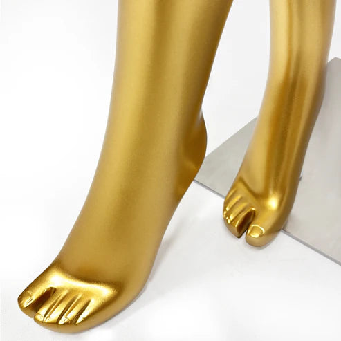 JELIMATE Gold Female Full Body Mannequin for Lingerie, Wigs & Complete Outfits