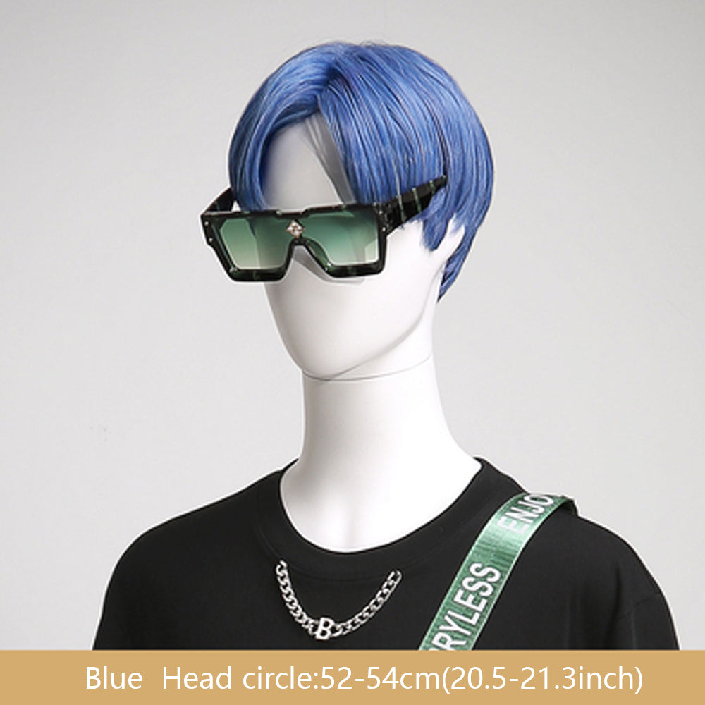 Jelimate Luxury Male BoBo Wigs,Men Short Hair for Clothing Store Mannequin Head Decoration,Men Mannequin Head For Wigs Clothing Dress Form With Wigs