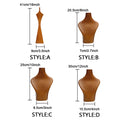 Jelimate Luxury Jewelry Store Showcase Exhibitor Wooden Necklace Display Bust Jewelry Display Stand Jewelry Window Necklace Mannequin Bust Necklace Stand