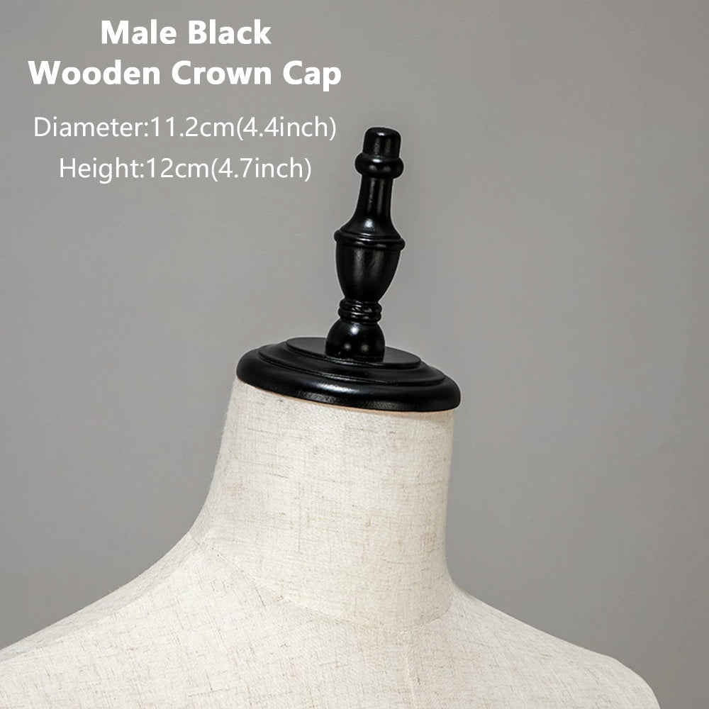 JELIMATE Wooden Mannequin Head Cap | Antique & Flat Top Cover for Display Dress Forms