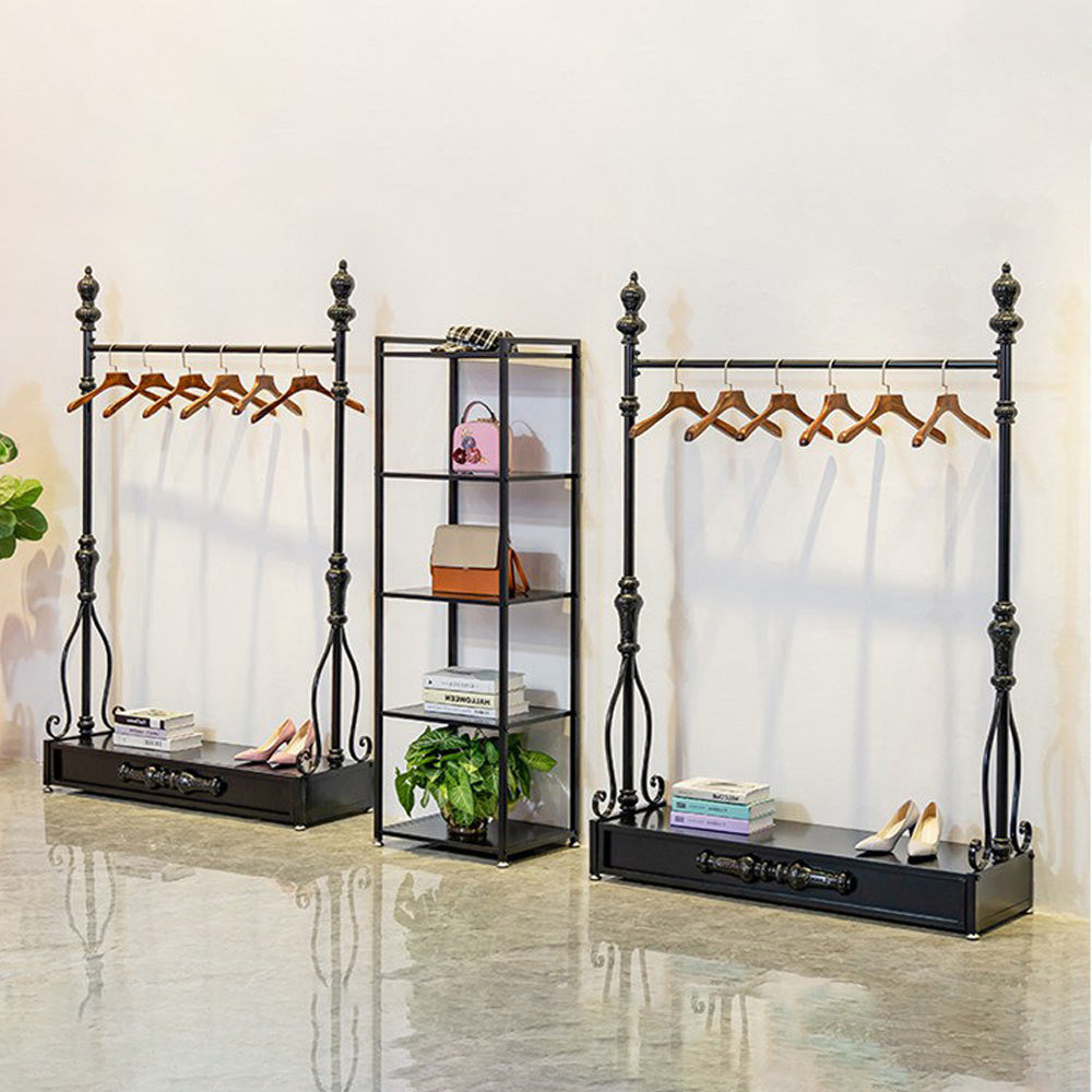 JELIMATE 70.8" Antique Bronze Clothing Rack – Iron Garment Rack for Bedroom & Boutique