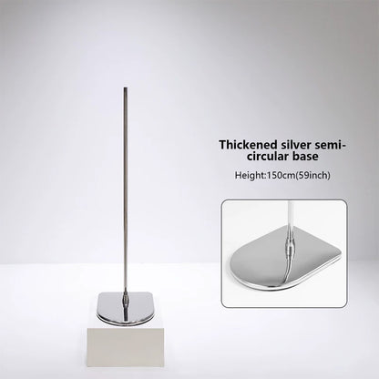JELIMATE Half Body Mannequin Stand Base | Stainless Steel Retail Display Pole Stand