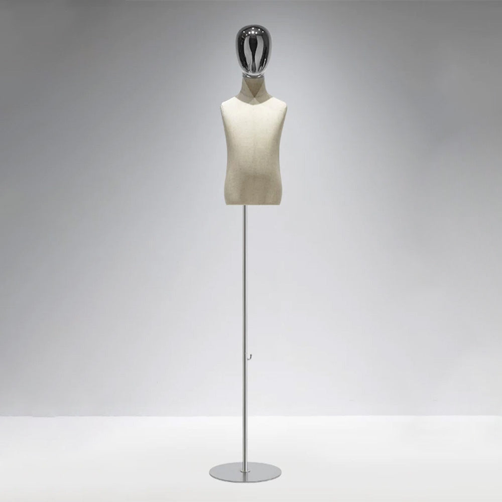 JELIMATE Kids Electroplated Mannequin | Gold Silver Dress Form for Kids Streetwear Display