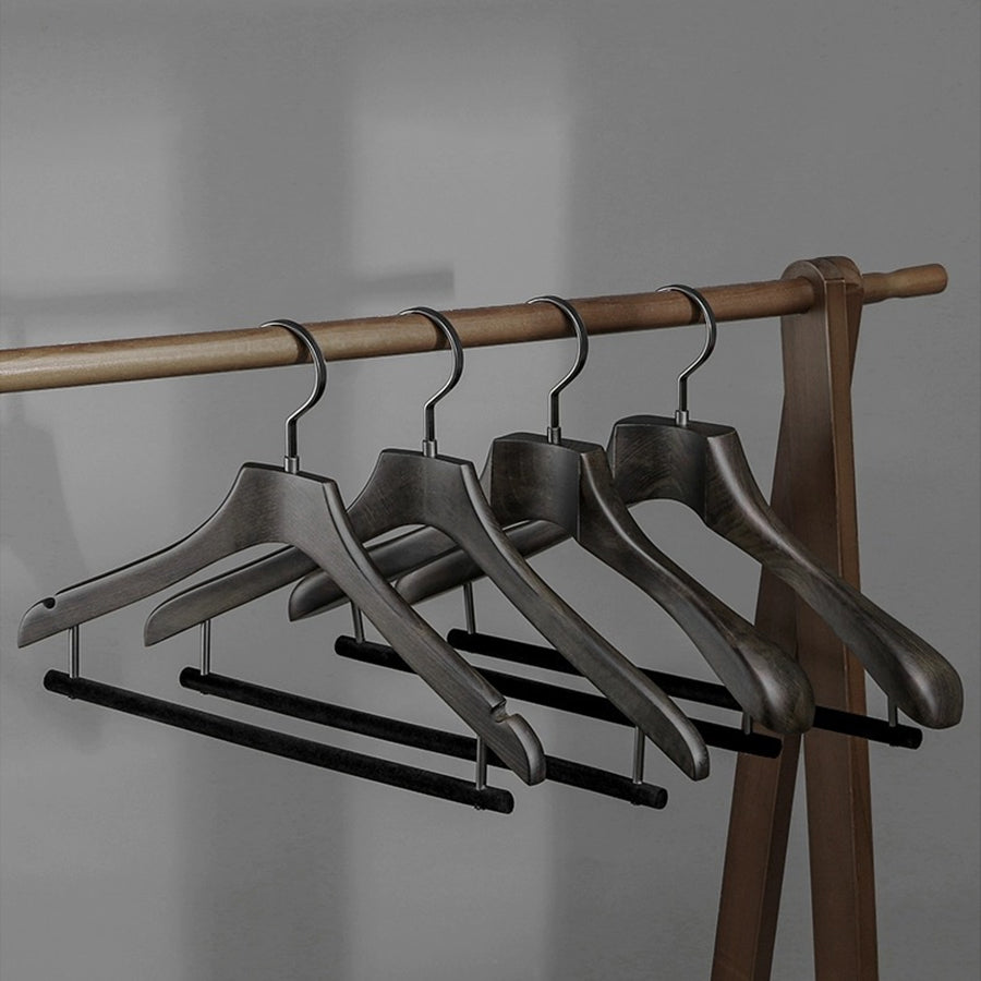 Premium Beech Wooden Hanger: Elegant Storage Solution
