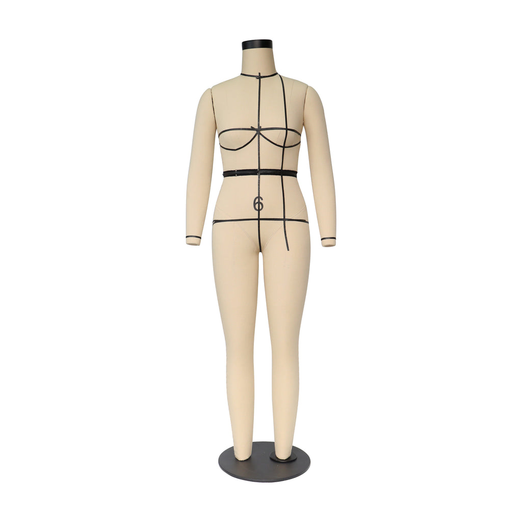 Professional Full Body Dress Form - Half Scale Female Mannequin with Legs (77cm, US Size 6)