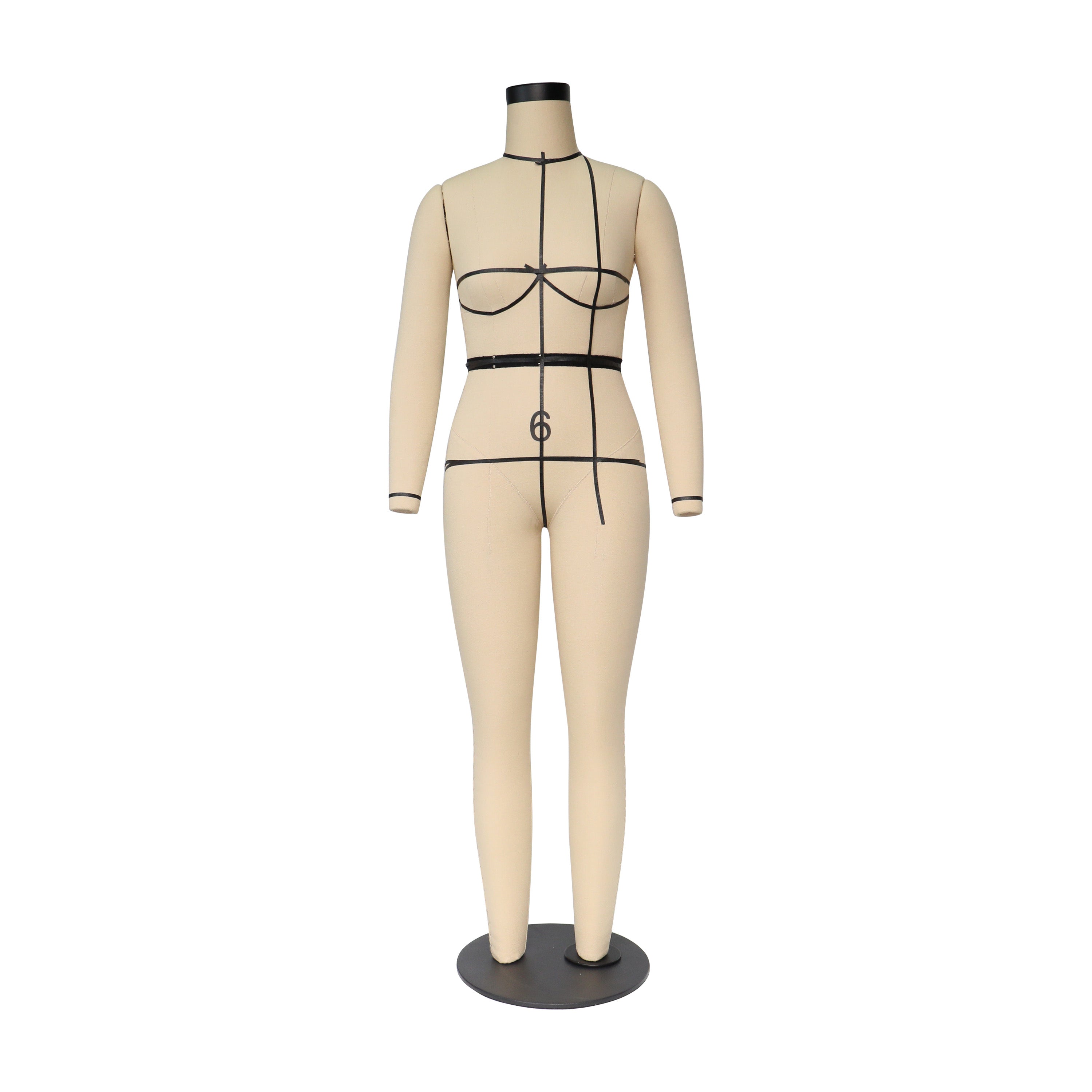 Professional Full Body Dress Form - Half Scale Female Mannequin with Legs (77cm, US Size 6)