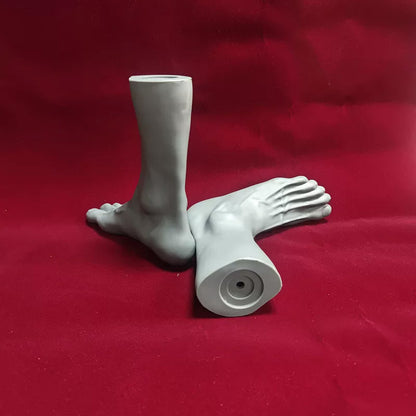 JELIMATE Male Foot Mannequin US Size 10, PVC Shoe Sock Display Model, 1 Pair