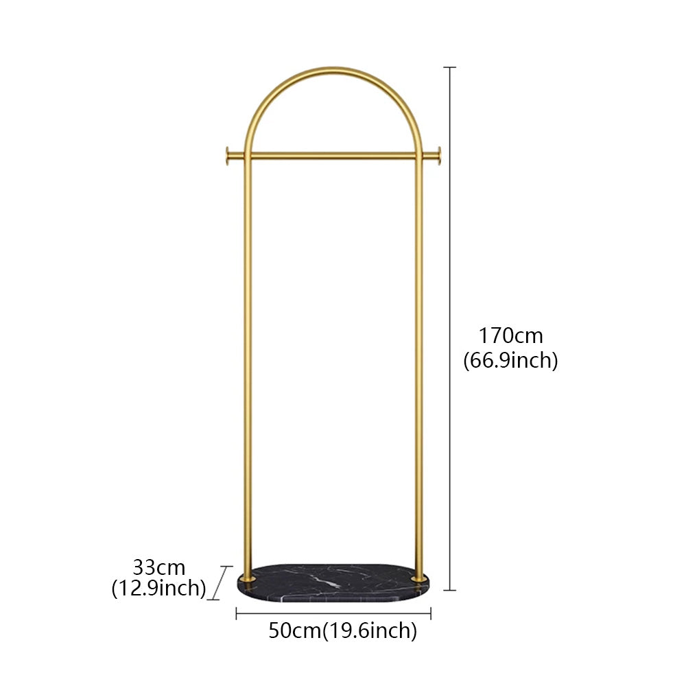 JELIMATE Freestanding Clothing Rack, Marble Base Garment Rack for Boutique Store Display