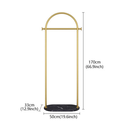 JELIMATE Freestanding Clothing Rack, Marble Base Garment Rack for Boutique Store Display