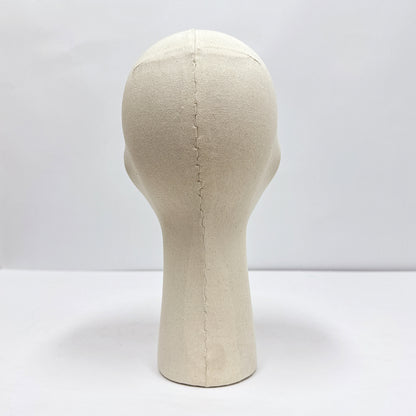 JELIMATE Linen Mannequin Head for Wigs Hats Jewelry Display | Wig Head Stand