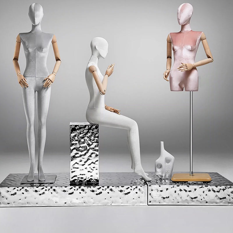 JELIMATE Velvet Heritage Series | Luxury Fabric-Wrapped Female Mannequin