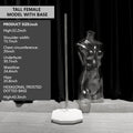 Transparent Female Half-Body Mannequin | 3D Photo Shoot Stand for Lingerie & Swimwear