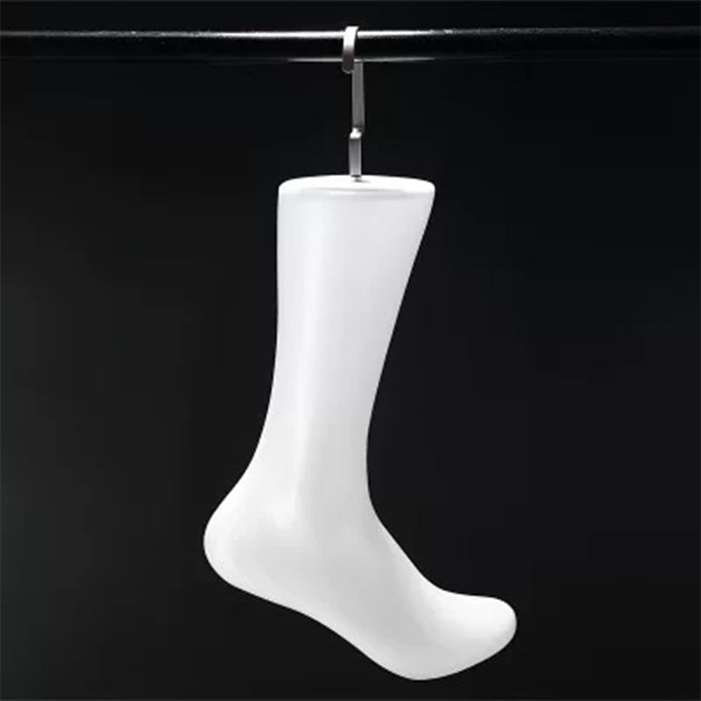 JELIMATE Foot Mannequin for Socks & Hosiery Display – Male Female PE Foot Form Stand