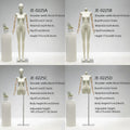 Jelimate Popular Female Beige Linen Mannequin Full Body,Linen Dress Form Window Display Mannequin Torso,Clothing Dress Form Flat Shoulder Model Props