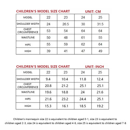 Children's Pinnable Dress Form | Adjustable Kids Tailor Mannequin (Global Standard Sizing)