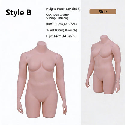 JELIMATE Plus Size Female Mannequin | Full Body & Half Body | Clothing Lingerie Swimwear