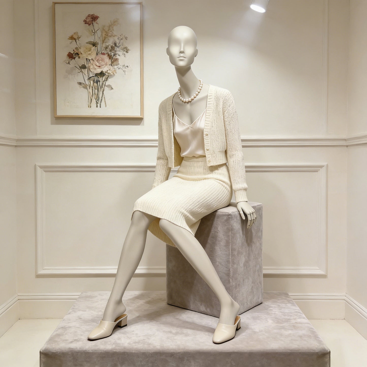 Professional Seated Display Mannequin - Boutique, Studio & Department Store Use
