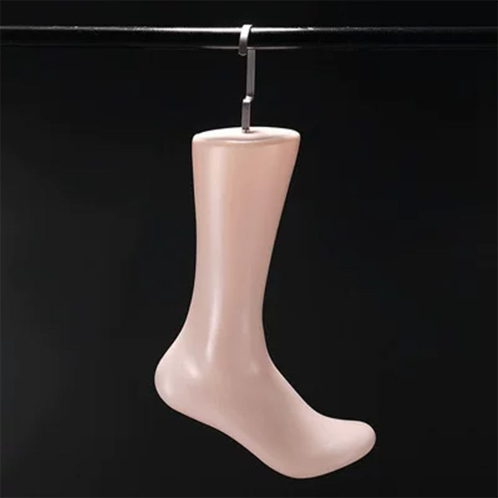 JELIMATE Foot Mannequin for Socks & Hosiery Display – Male Female PE Foot Form Stand