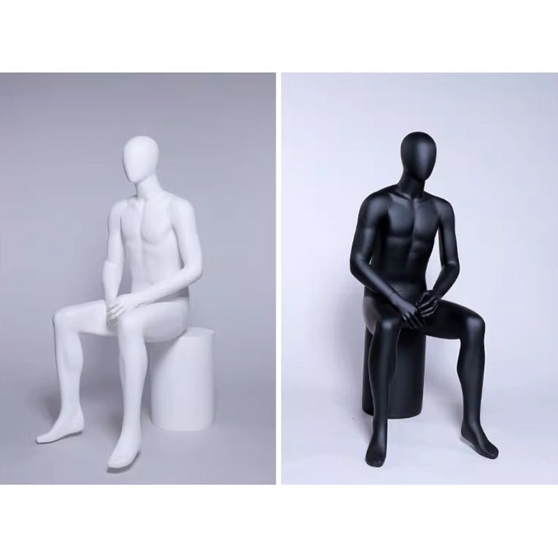 Premium Male Mannequin Full Body - Athletic Build Fiberglass Display