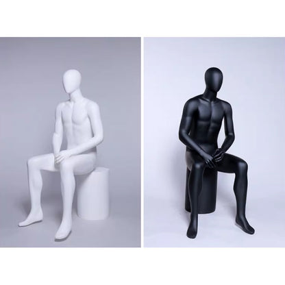 Premium Male Mannequin Full Body - Athletic Build Fiberglass Display