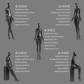 JELIMATE Premium Flexible Articulated Female Mannequin | High-End Window Display & Fashion Photography Poseable Dress Form (Standing & Sitting Models)
