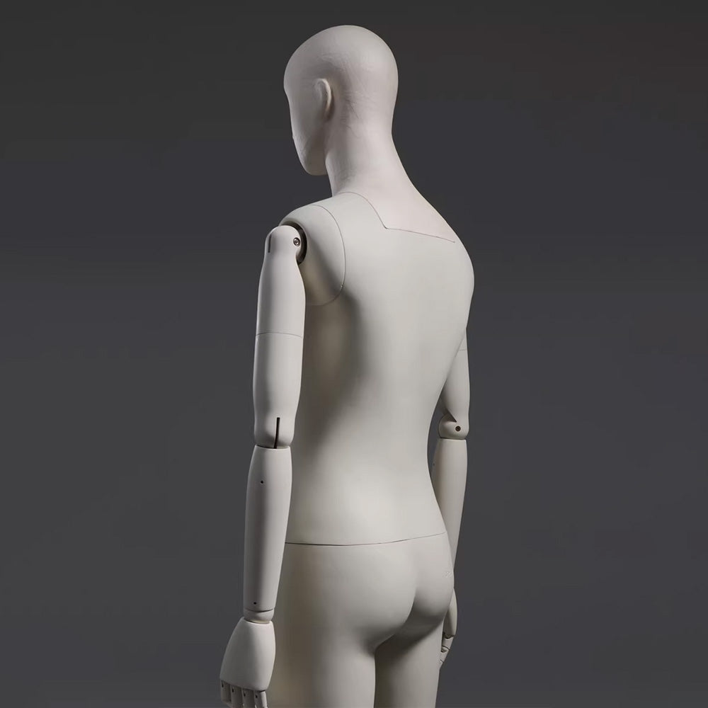 Premium Male Mannequin Full Body with Face - Standing & Seated Pose Retail Display for Boutique