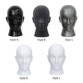 Jelimate Realistic Male Mannequin Head, Fiberglass Wig Display Stand, Abstract Men Head Form, Hat & Accessory Display Rack