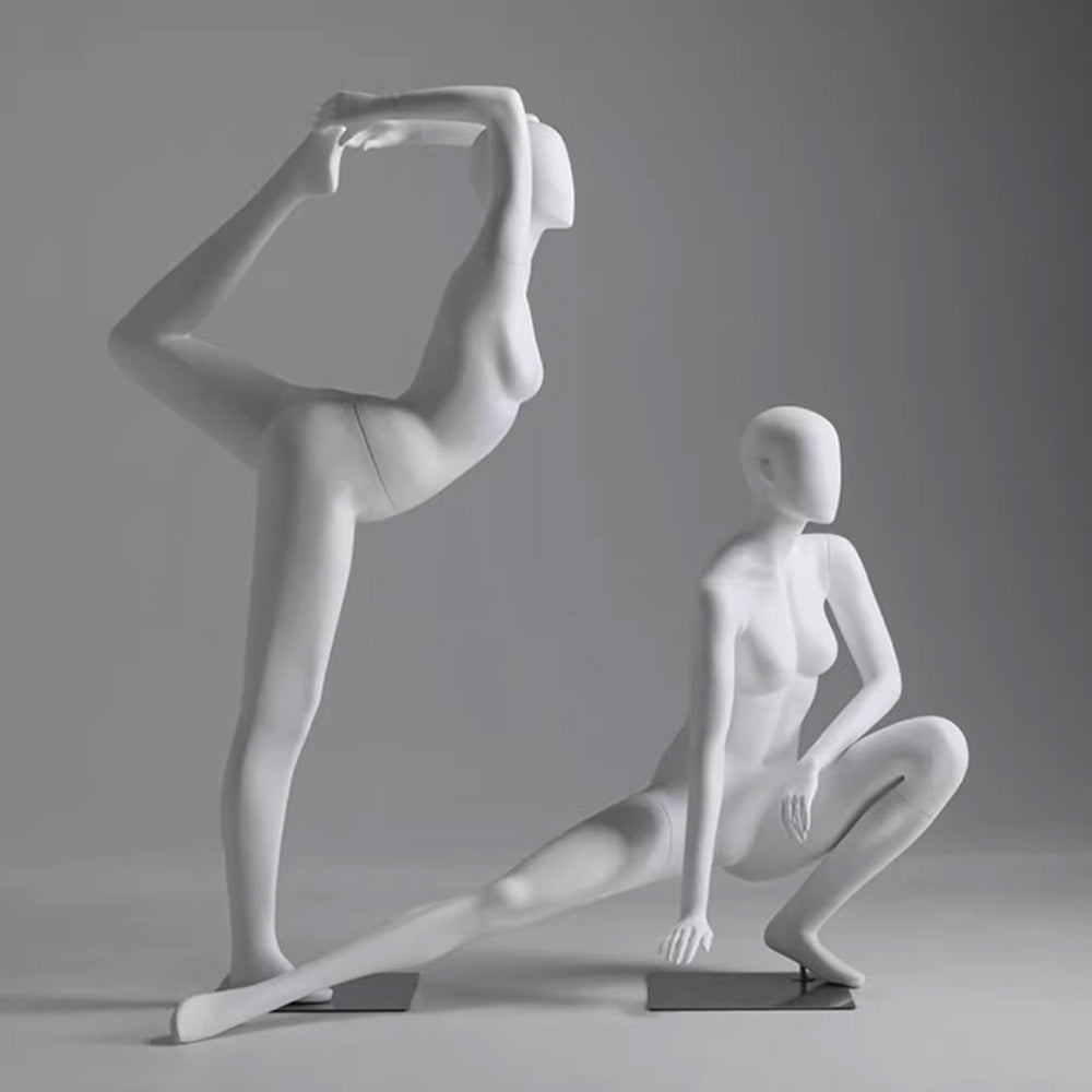 Full Body Female Yoga Mannequin - 8 Dynamic Poses