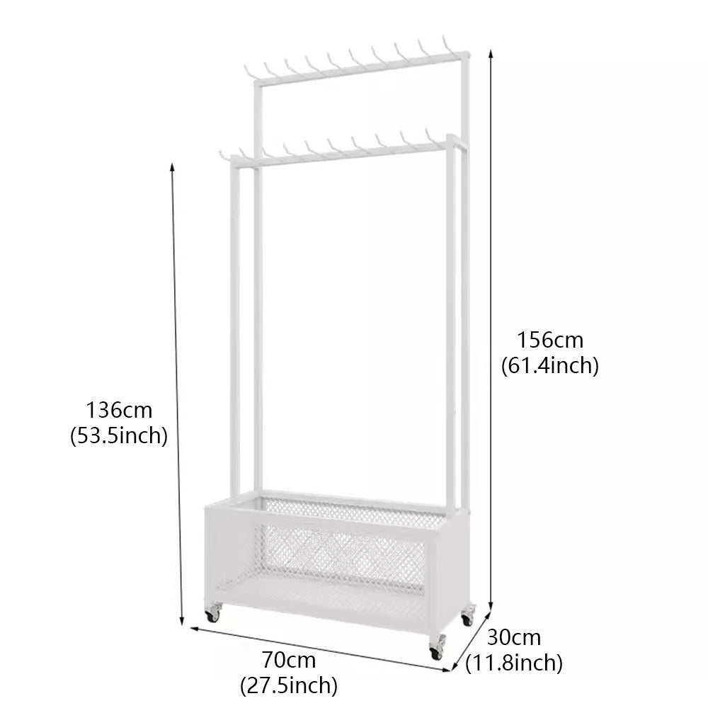 JELIMATE Freestanding Belt Display Rack with Wheels | Multi-Tier Organizer for Retail Store