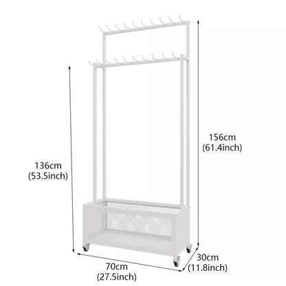 JELIMATE Freestanding Belt Display Rack with Wheels | Multi-Tier Organizer for Retail Store