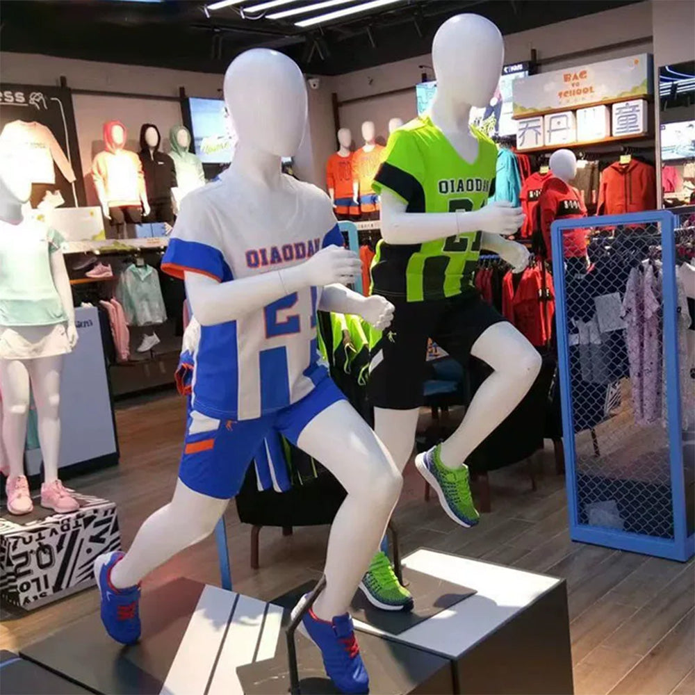 JELIMATE Kids Sport Full Body Mannequin | Athletic Children Clothing Display Form for Ages 2–12