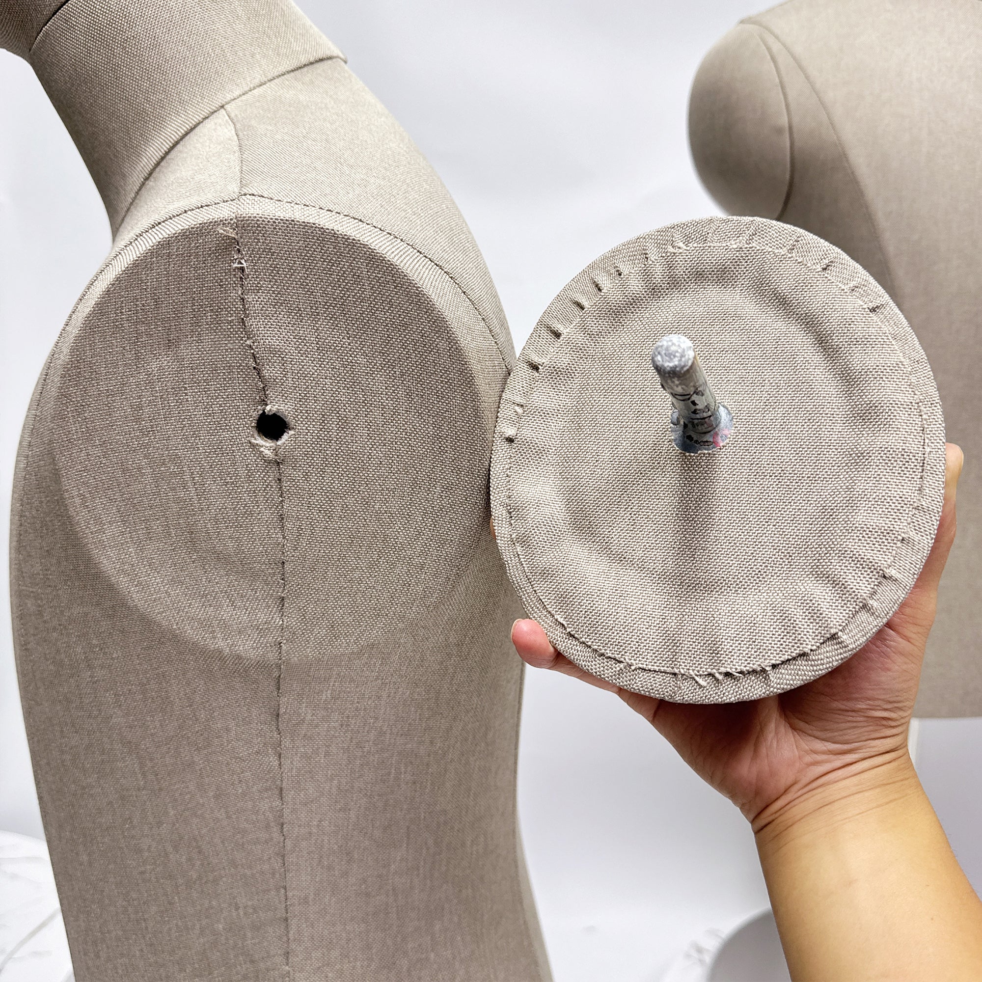 JELIMATE Adult Female/Male Mannequin Torso For Desktop,Female/Male Upper Torso Mannequin With Base Tabletop Dress Form,Countertop Male Dummy Mannequin Clothing Store Shirt Suit Display Model
