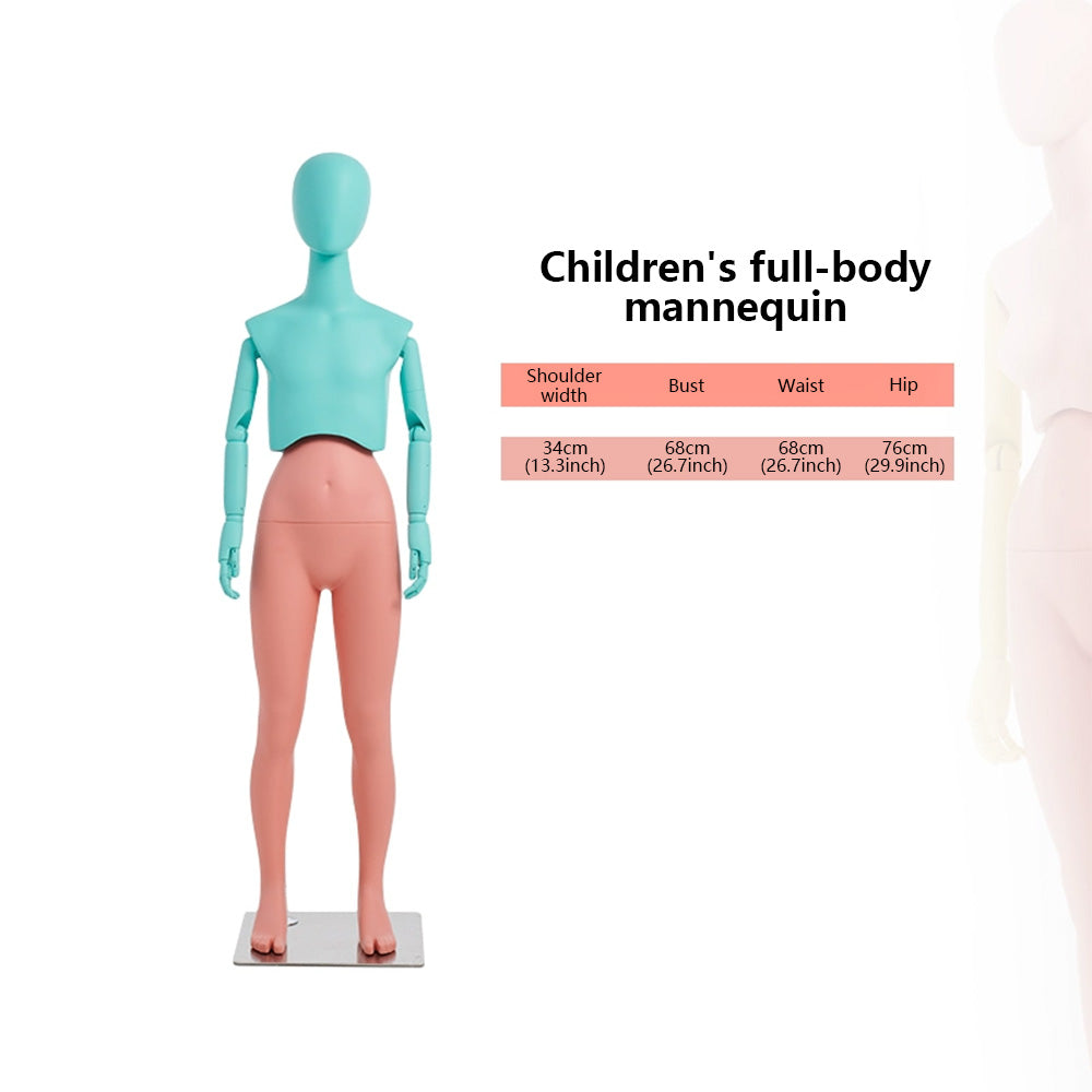 Premium Modern Mannequin Torso - Flexible Rotating Waist & Articulated Wooden Arms - Male, Female & Child Models