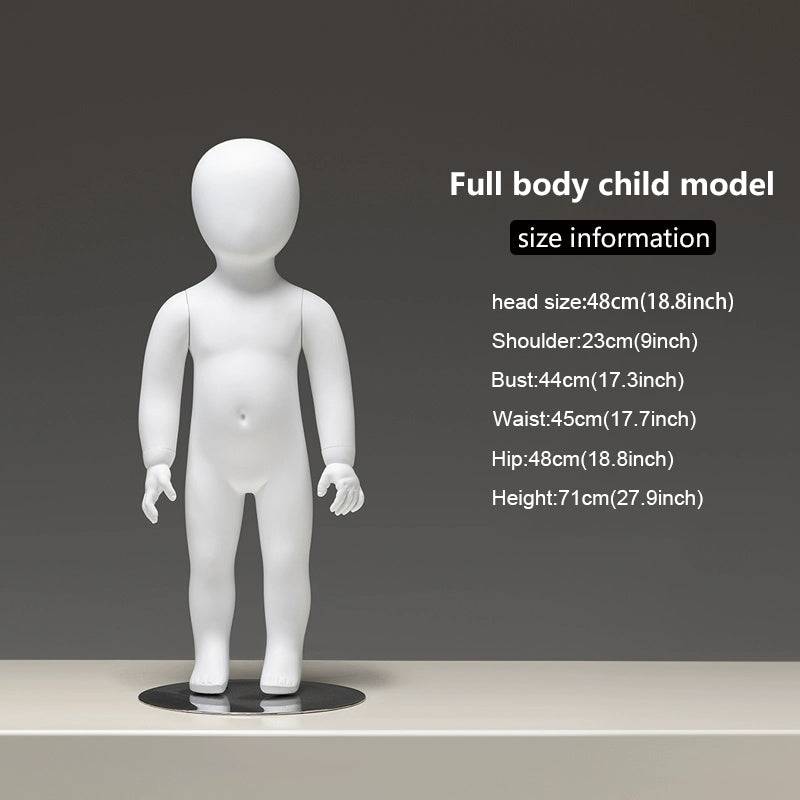 Sitting Infant & Child Mannequin - Full Body Kids Clothing Display Prop
