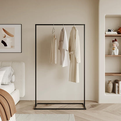 JELIMATE Freestanding Metal Clothing Garment Rack Display Stand for Boutique Bedroom