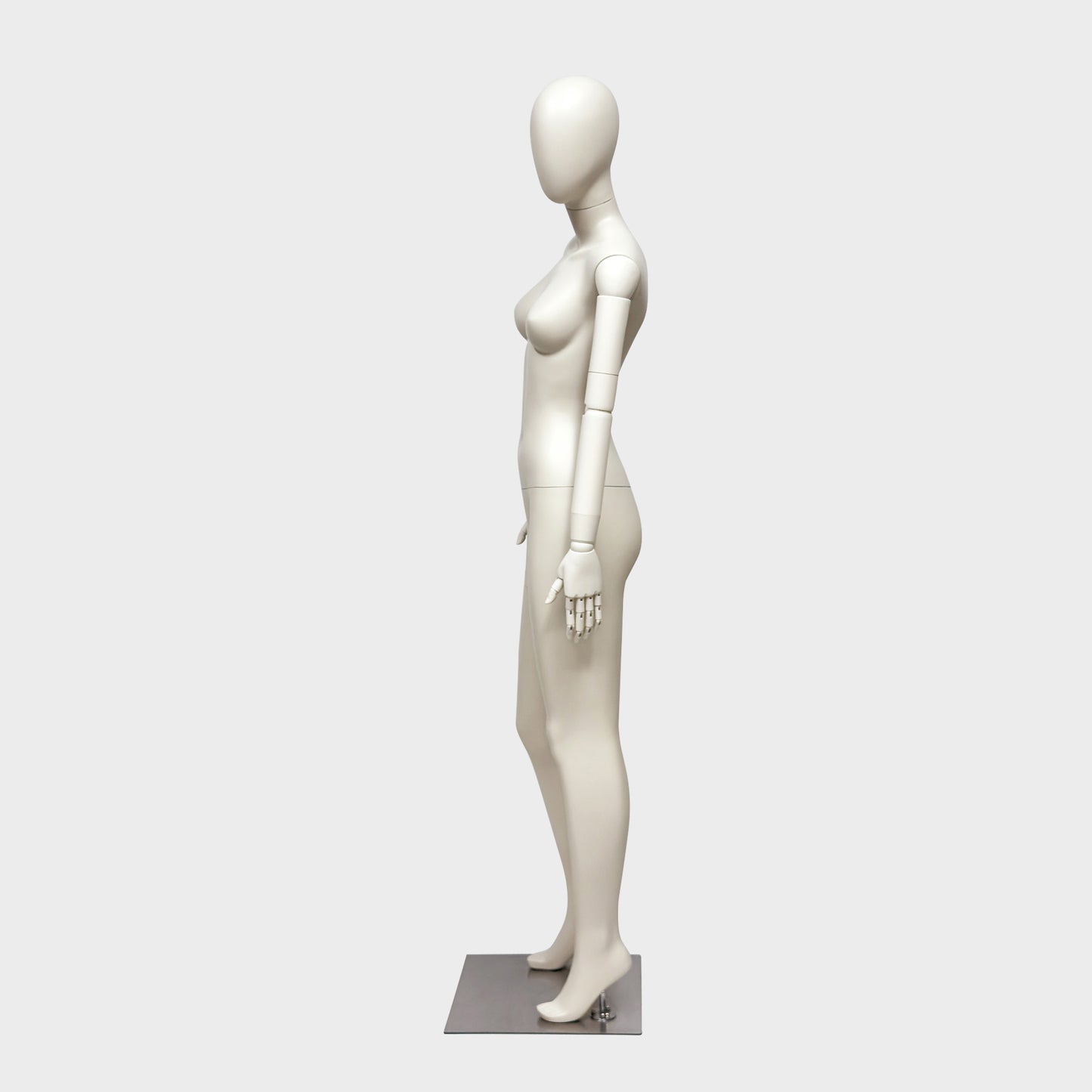 JELIMATE Full Body Female Mannequin Flexible Arms Fiberglass Window Display Dummy