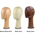 Jelimate Water Transfer Wooden Head Effect Fiberglass Mannequin Head Display,Hat Mannequin Head Dress Form,Sunglasses Headband Display Head Model Props