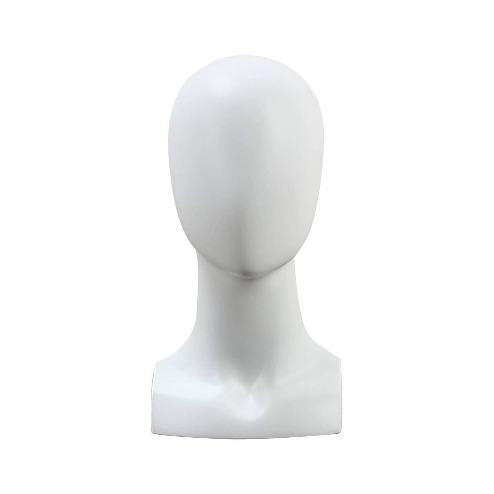 Jelimate High Quality Fiberglass White Gold Mannequin Head for Wigs,Hat Display Head Mannequin Props Window Dress Form,Headband Scarf Jewelry Display Stand