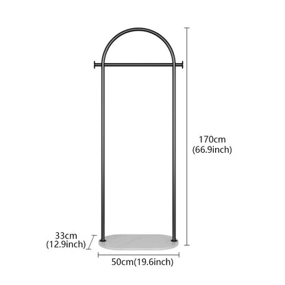 JELIMATE Freestanding Clothing Rack, Marble Base Garment Rack for Boutique Store Display
