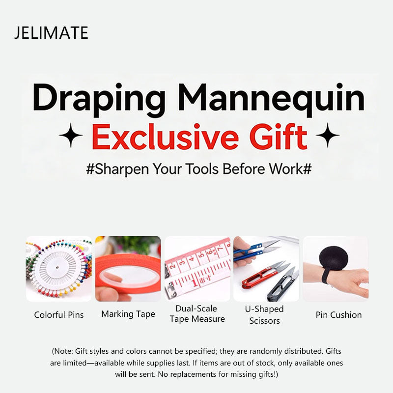 Kids Full-Body Pinnable Dress Form - Adjustable Height Tailor Dummy for Sewing/Retail Display (0-8 Years)