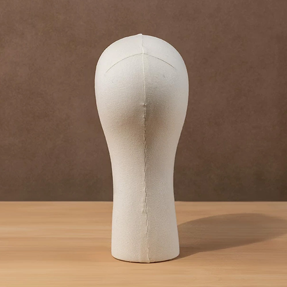 JELIMATE Fabric Mannequin Head Display Stand for Wigs Hats Scarves with Adjustable Base
