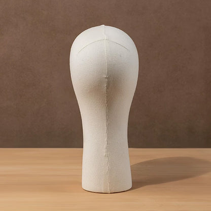 JELIMATE Fabric Mannequin Head Display Stand for Wigs Hats Scarves with Adjustable Base