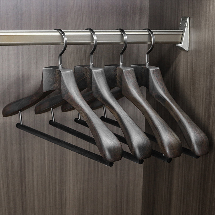 Premium Beech Wooden Hanger: Elegant Storage Solution