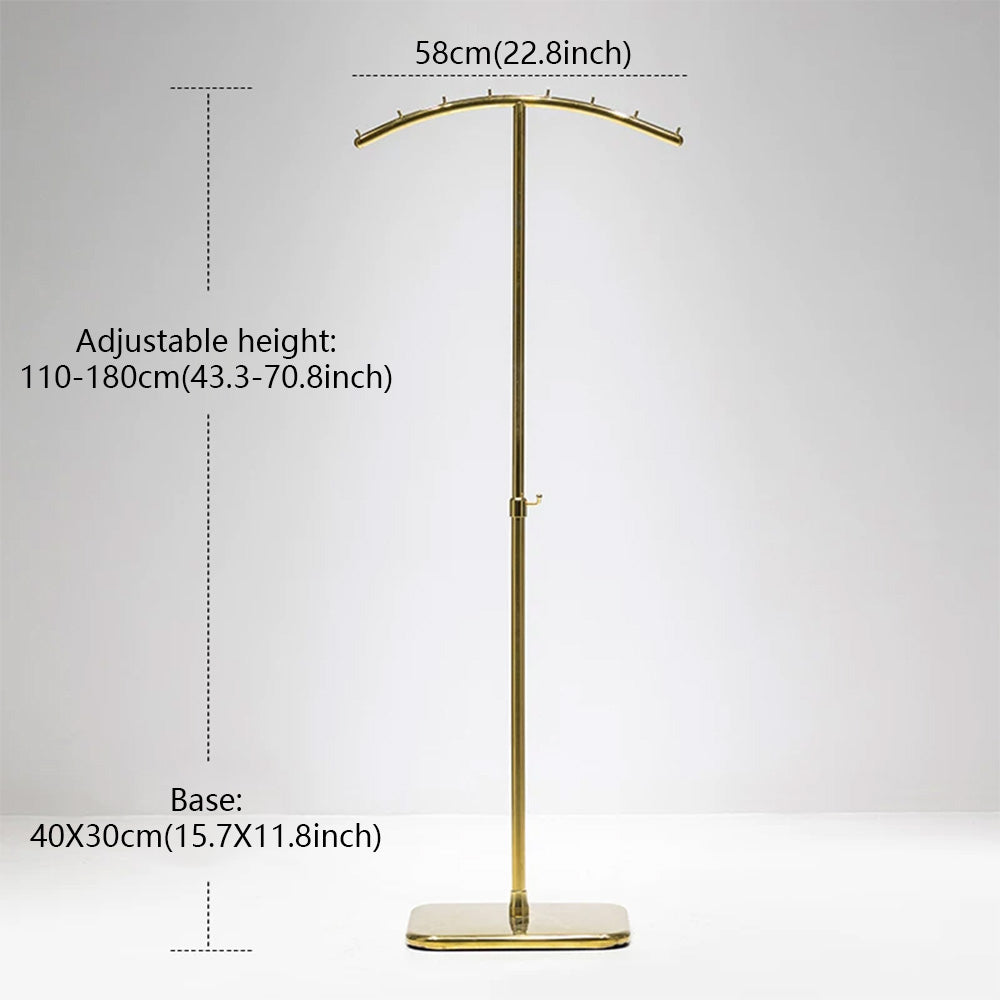 JELIMATE Adjustable Clothing Rack 43.3-70.8" | Stainless Steel Garment Stand for Boutique