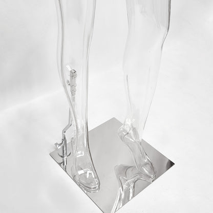 Transparent PE Female Mannequin Full Body Display Form - Clothing Retail Boutique